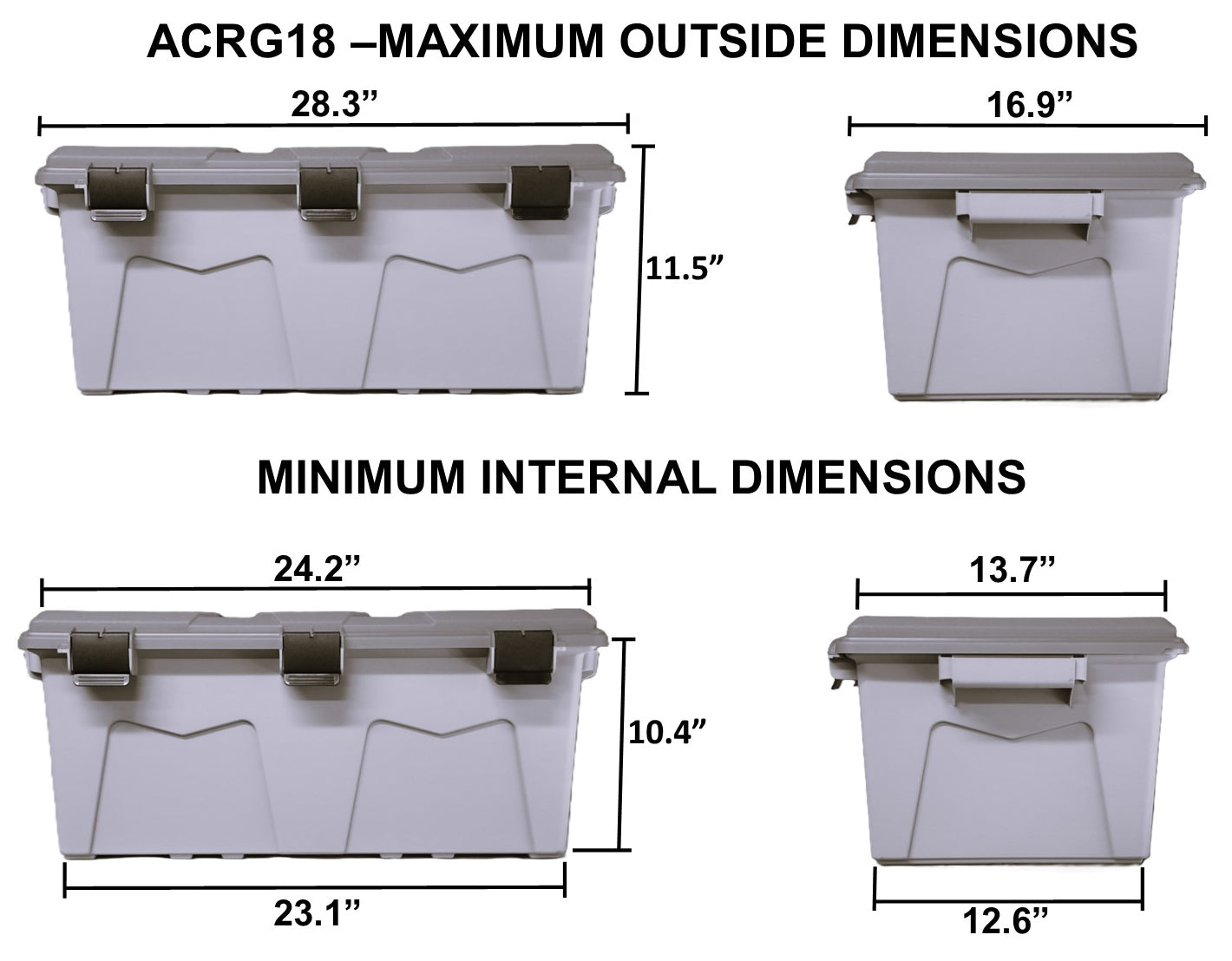 Rear Storage Case Side by Side UTV ATV