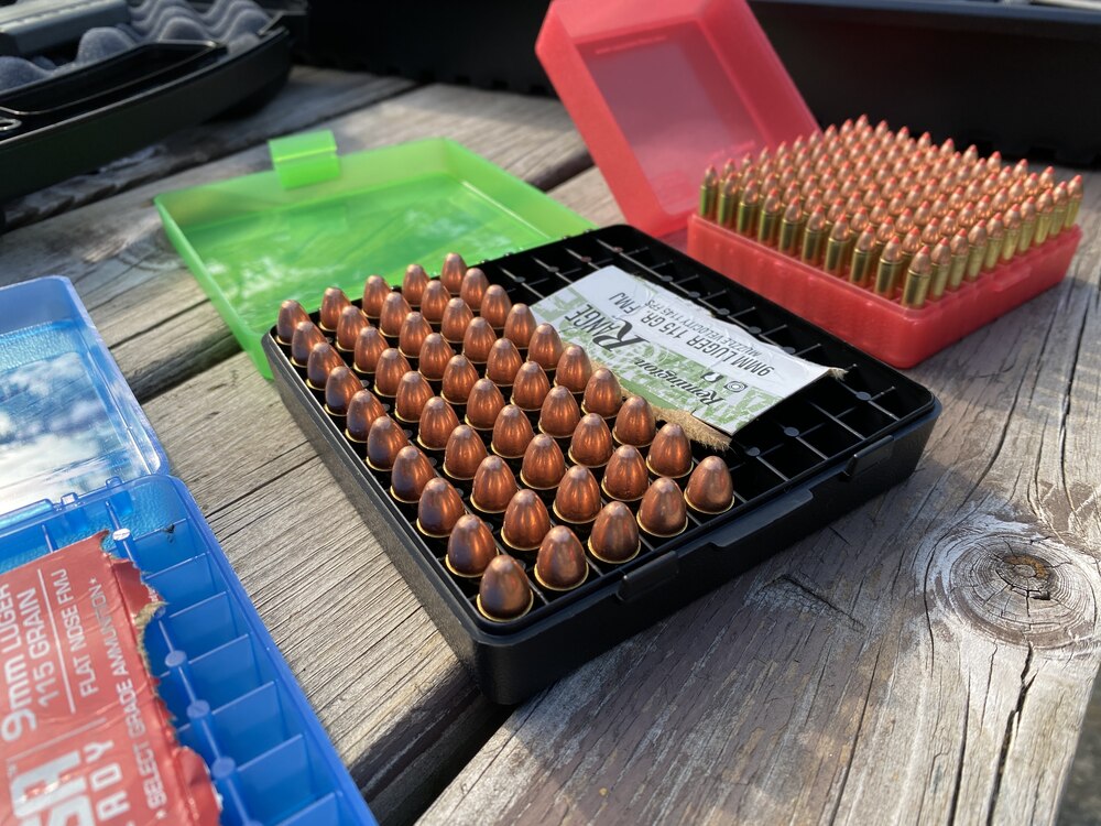 P-100-9 - Ammo Box 100 Round Flip-Top 9mm 380 ACP