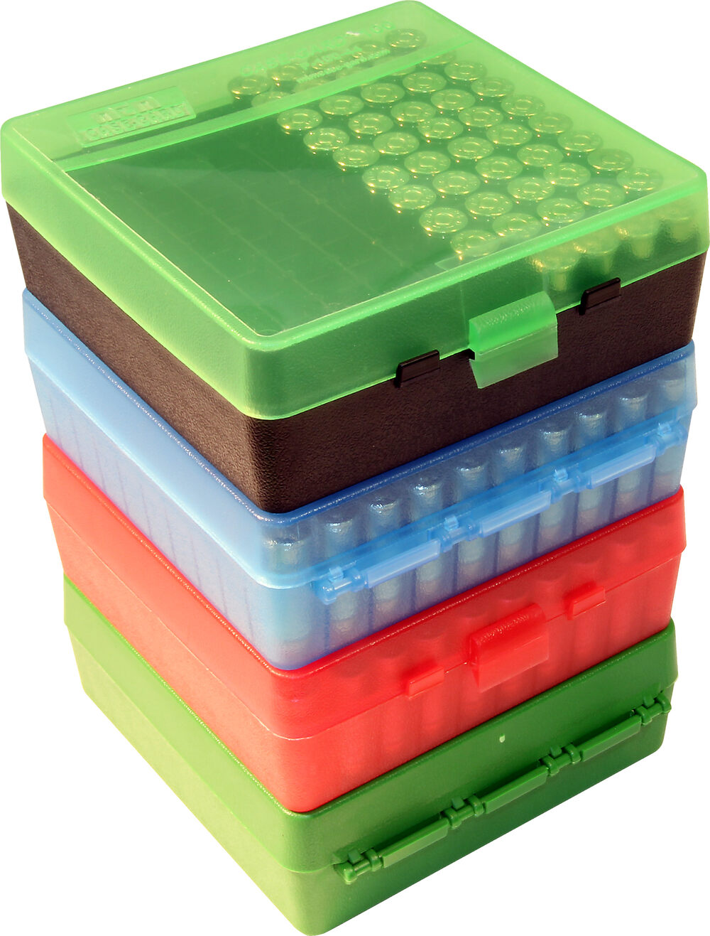 P-100-9 - Ammo Box 100 Round Flip-Top 9mm 380 ACP