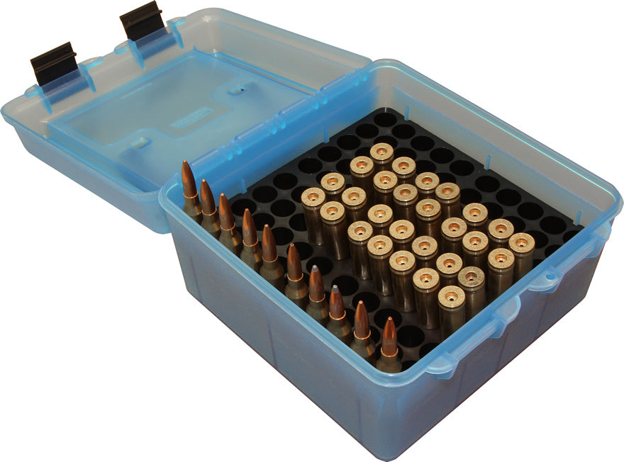 R-100 - Deluxe Ammo Box 100 Round Handle 22-250 to 458 Win