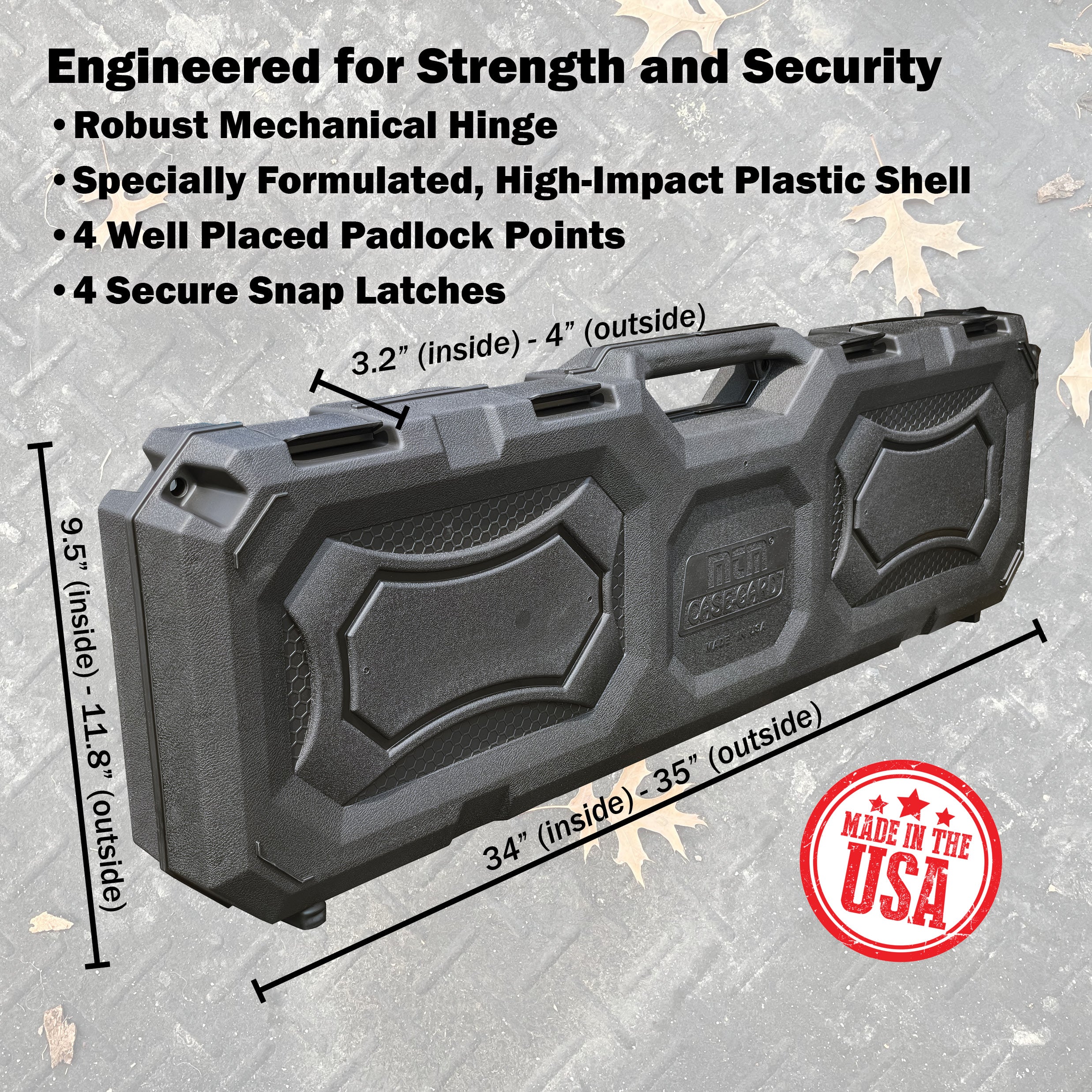 Compact Hard AR15 rifle case