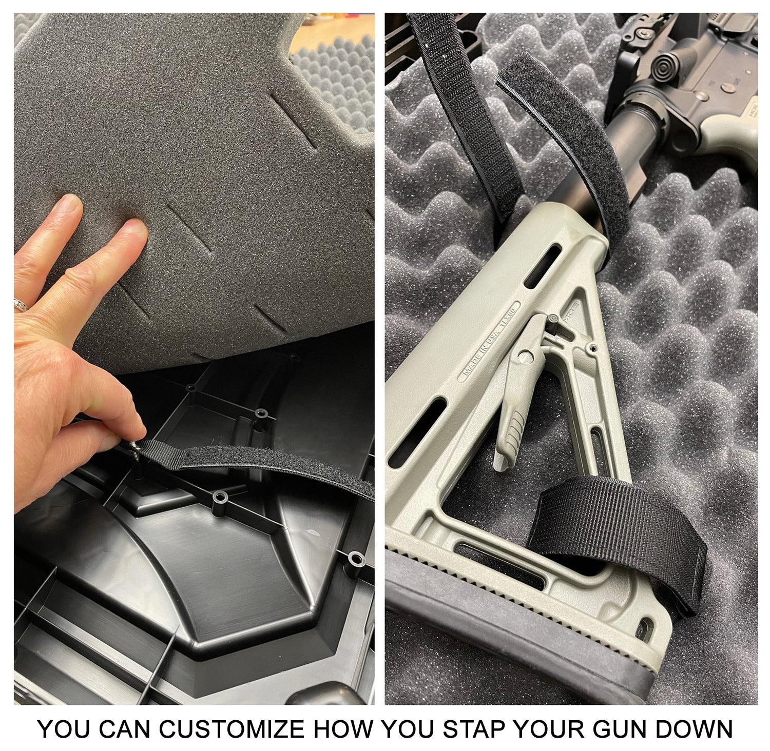 42” Tactical Rifle Case – RC42T Hard Lockable Gun Case for Scoped Rifles & Shotguns, Durable High-Impact Plastic, USA Made, Black
