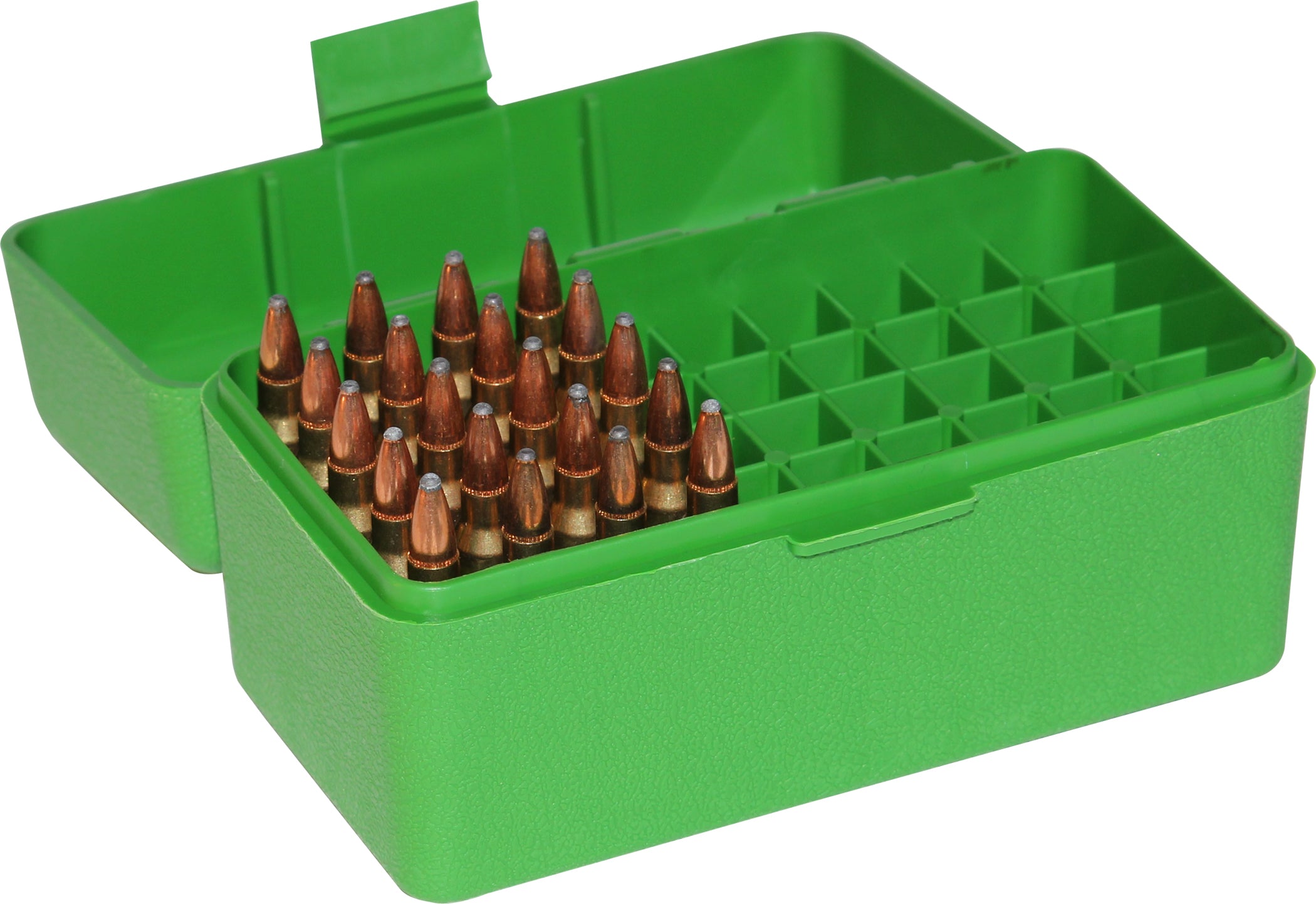 RS-50 Rifle Ammo Box, 50 Round 204 Ruger 223 Rem 300 Blackout 350 Legend 5.56x45 6x47, USA Made