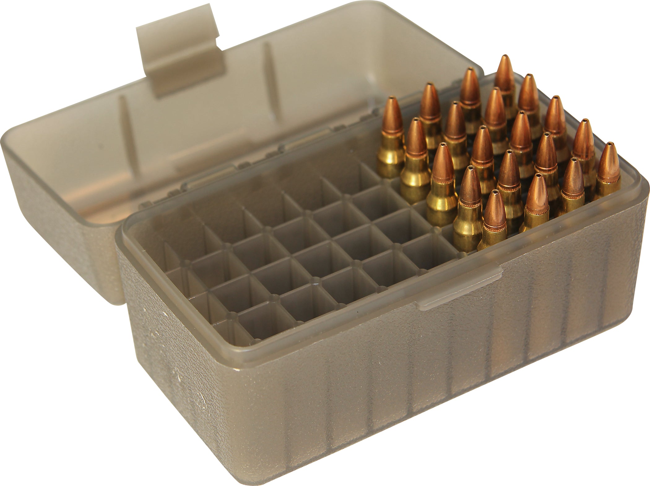 RS-50 Rifle Ammo Box, 50 Round 204 Ruger 223 Rem 300 Blackout 350 Legend 5.56x45 6x47, USA Made