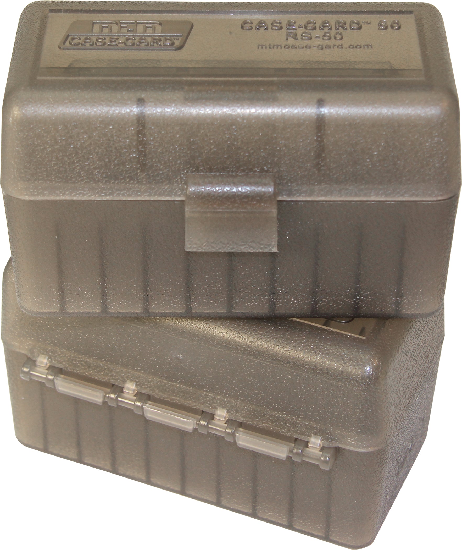 RS-50 Rifle Ammo Box, 50 Round 204 Ruger 223 Rem 300 Blackout 350 Legend 5.56x45 6x47, USA Made