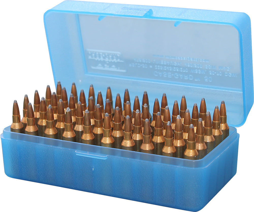 RSLD-50 Rifle Ammo Box, 50 Round 223 243 270 WSSM 360 Buckhammer 460 500 S&W, USA Made