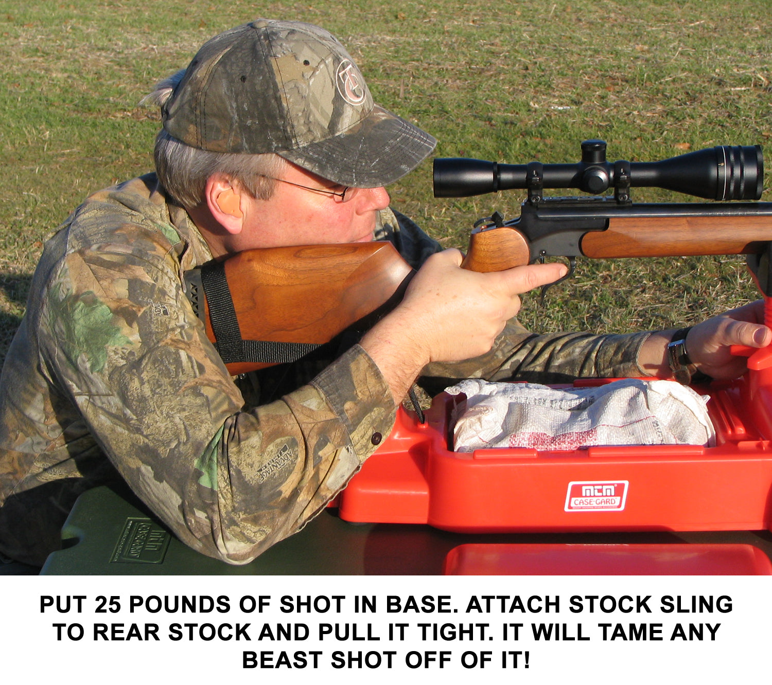 Adjustable Recoil Reducing Rifle Shooting Rest for Rifle