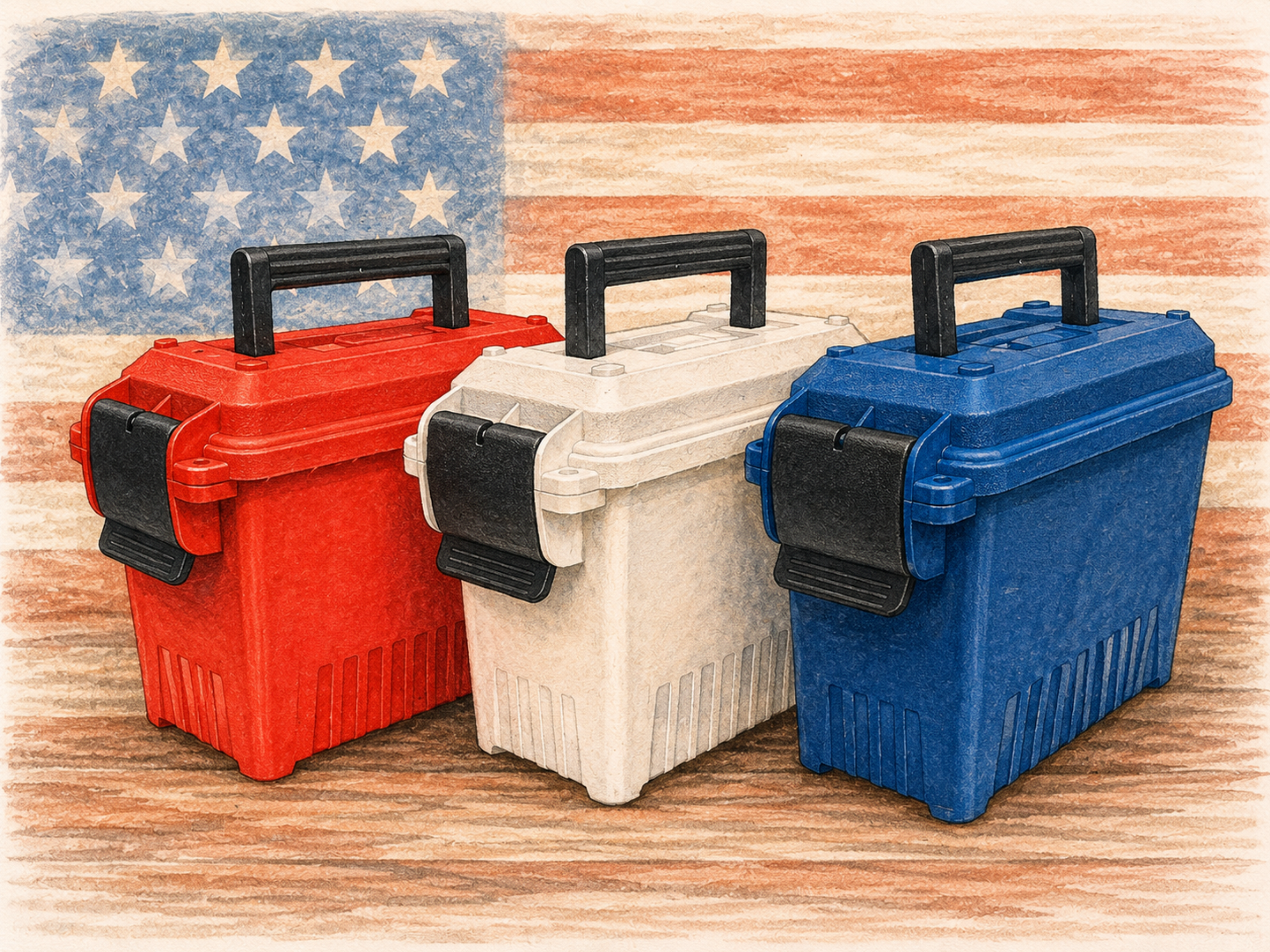 AC15 - 250th Three Can Special - Ammo Can Mini for Bulk Ammo