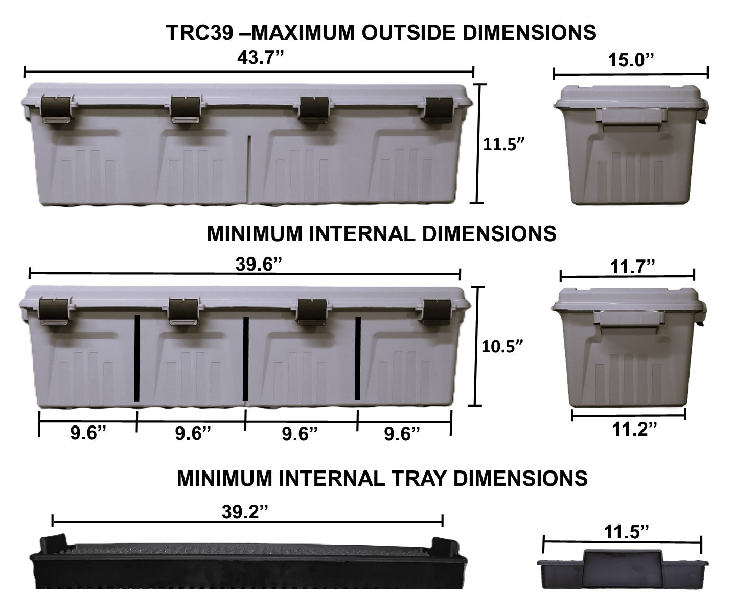 TRC39 - Tactical Rifle Crate with Wheels 39” Single Scope Hard Rifle Gun Carrying Case