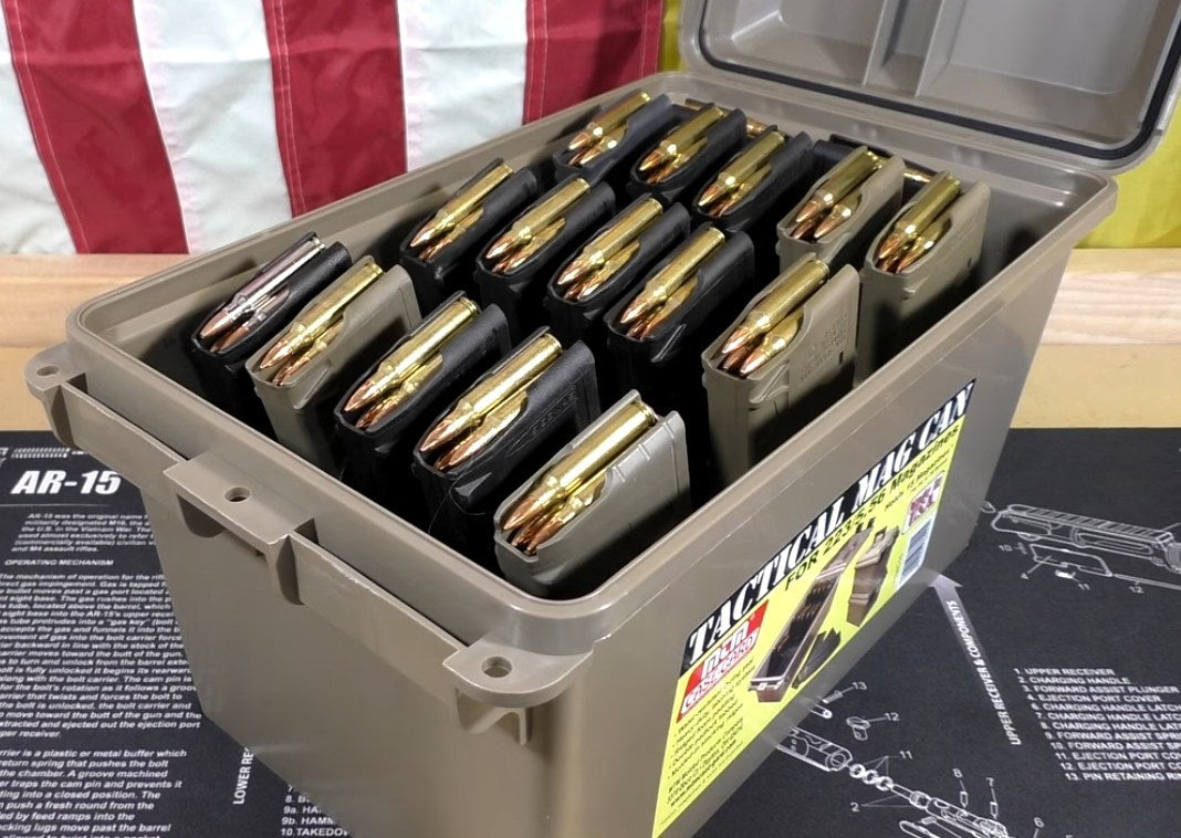 TMC15 - Tactical Mag Can for 223, 5.56 MAG, holds 15 30-rd mag. MTM