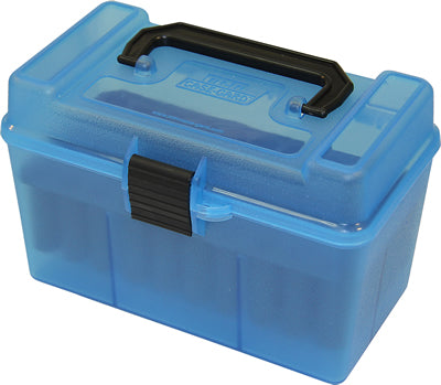 H50-RS - Deluxe Ammo Box 50 Round Handle 223 Rem 204 Ruger - H-50-RS