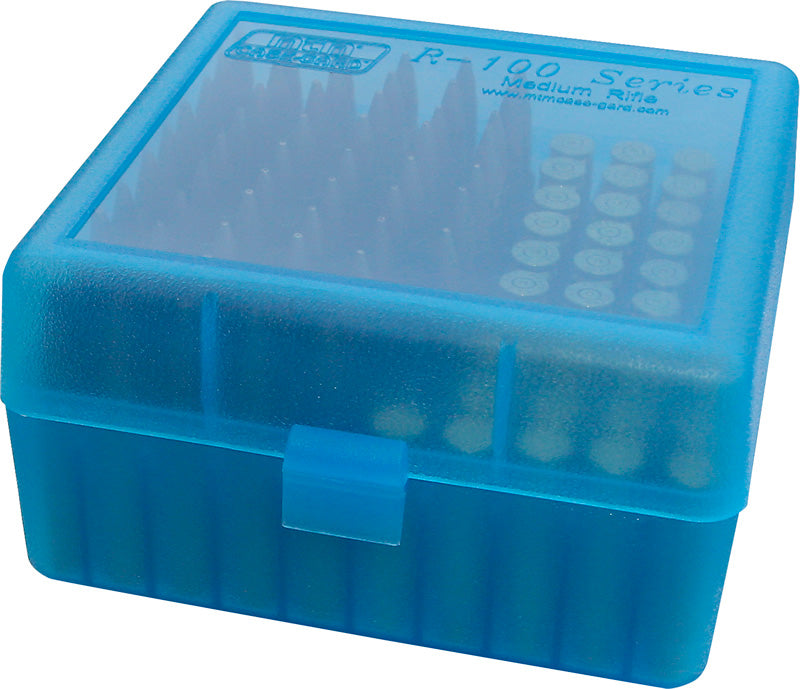 RM-100 - Ammo Box 100 Round Flip-Top 22-250 243 308 Win 220 Swift