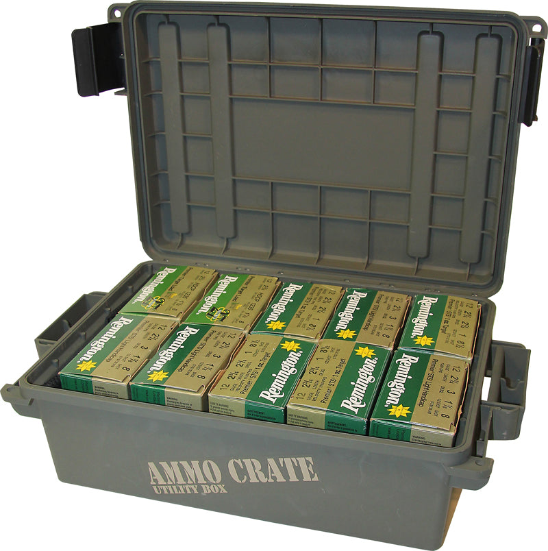 ACR4-18 - Ammo Crate Utility Box – 570 Army Green - 10 boxes of 12 gauge