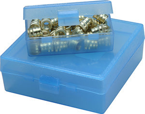 UB-4-24 MTM Utility Case Large 5.5x5.9x2" Clear Blue
