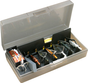 BH-1 - MTM Broadhead Accessory Box - 6 Heads - Wrench Clear Smoke