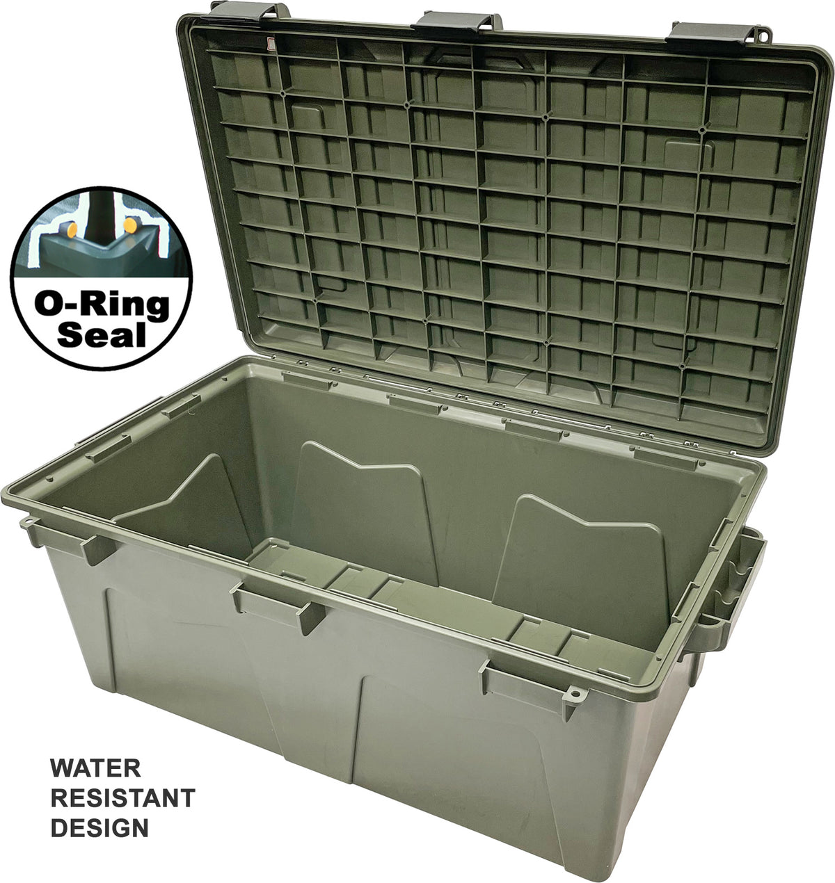 ACRG18 - Gear Crate Utility Box, Water Resistant Dry Storage Gear Box