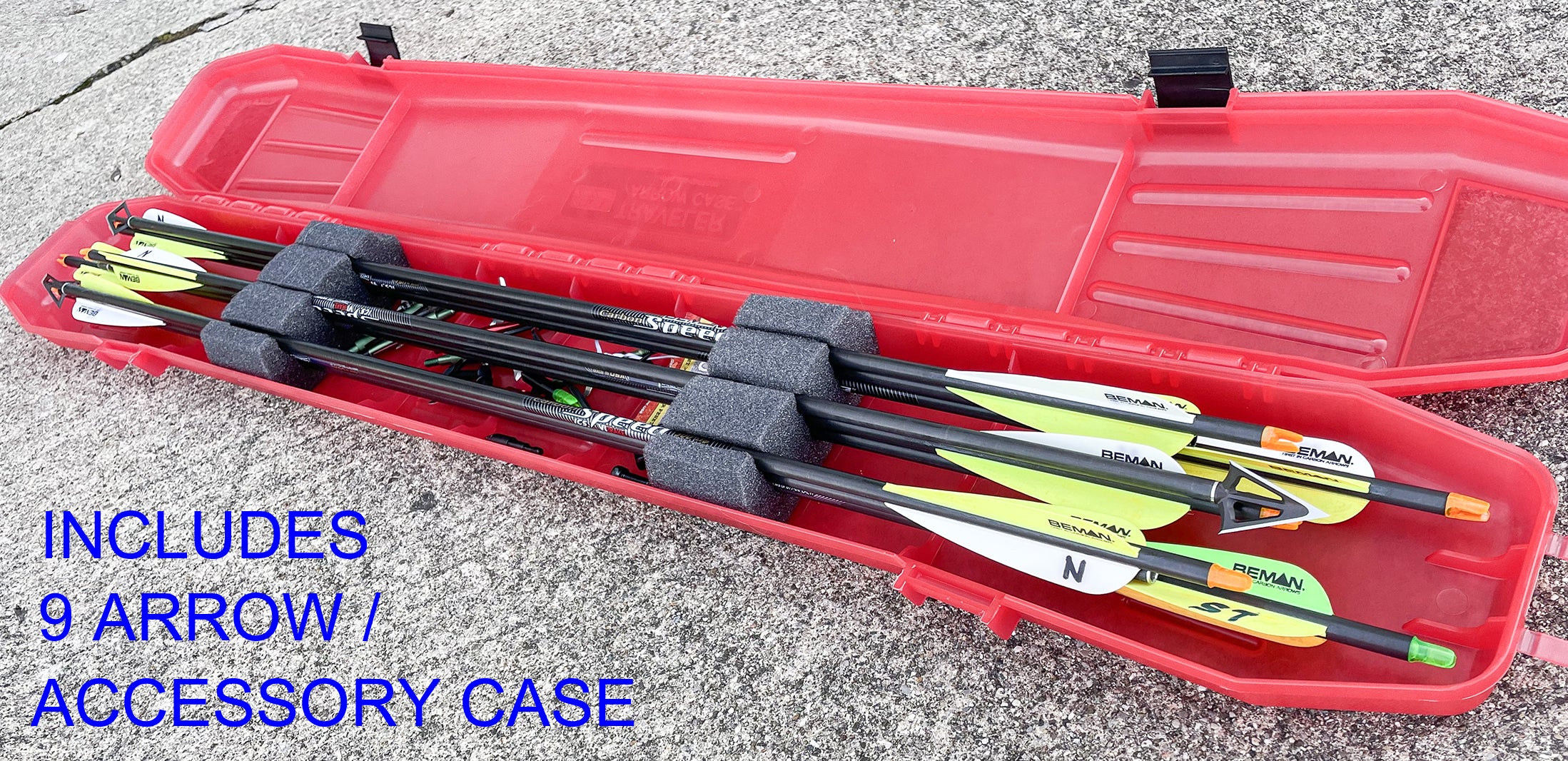 BC44 - Traveler Bow Case with internal arrow case included and wheels for easy travel