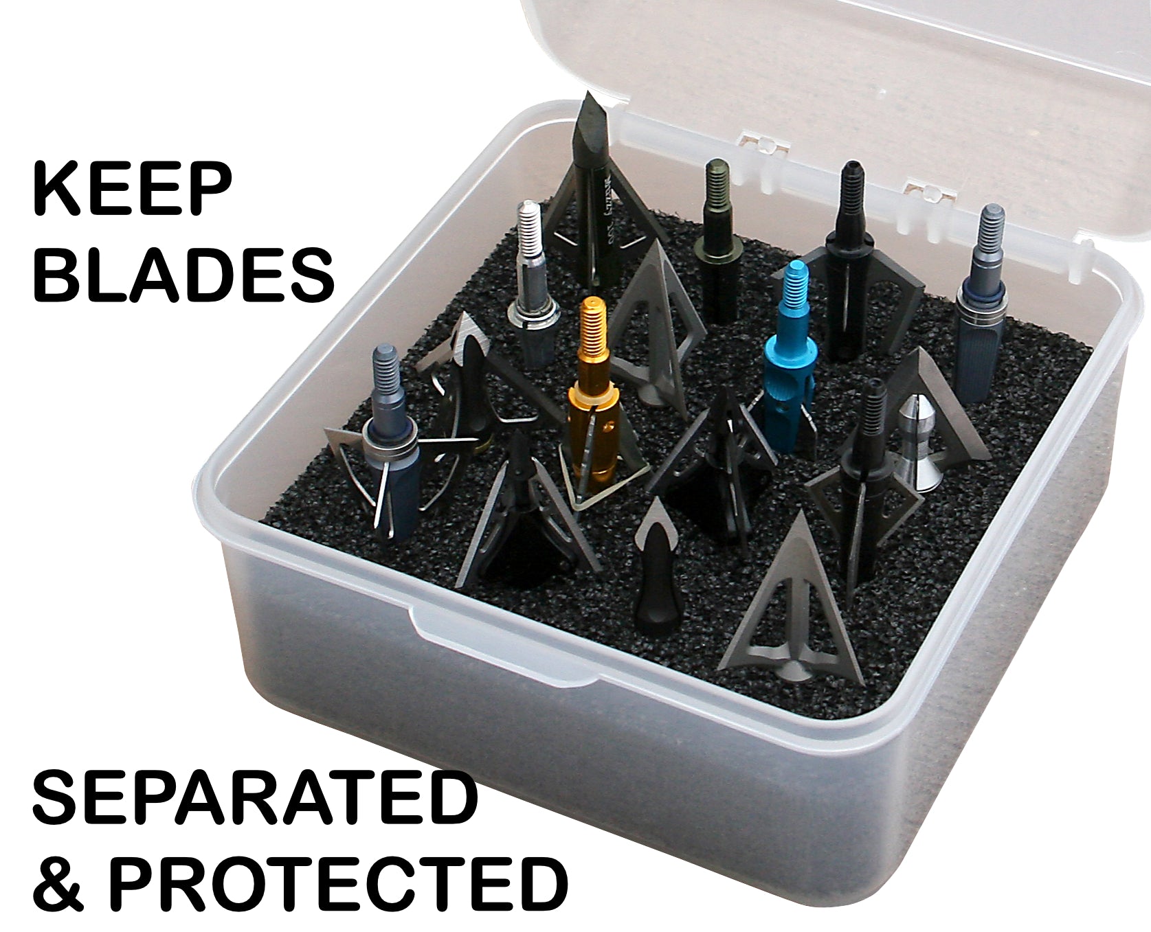 Broadhead case holds 16 MTM