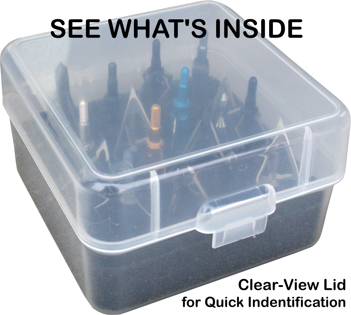 MTM Broadhead Box clear view lid