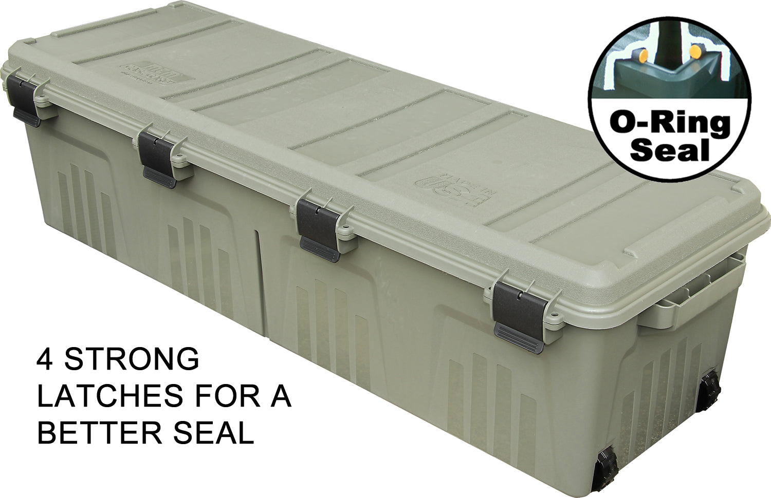 MGC - The Mule Mobile Gear Crate with Wheels, Water-Resistant 81-Quart Lockable Divided Storage Box