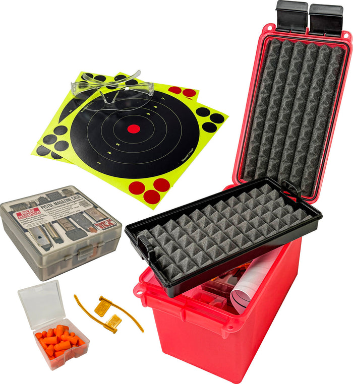 MTM Pistol Range Kit Clear Red