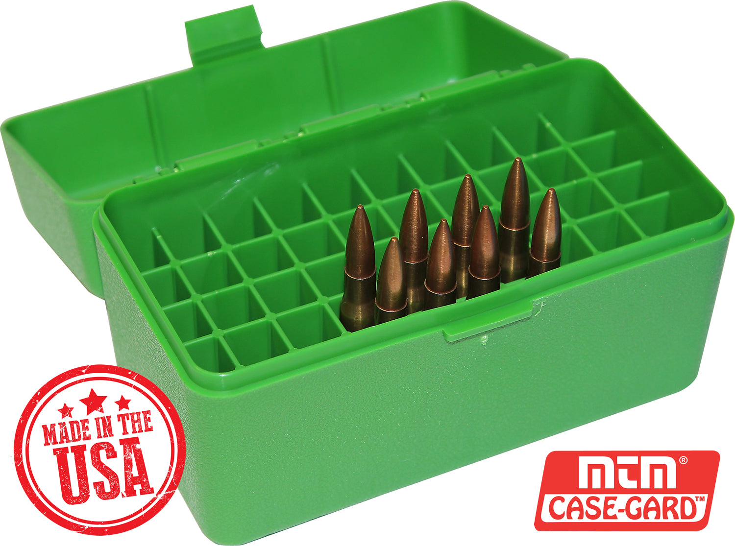 RL-50 Rifle Ammo Box, 50 Round 240 Wby 270 Win 280 Rem 30-06 7x57, USA Made