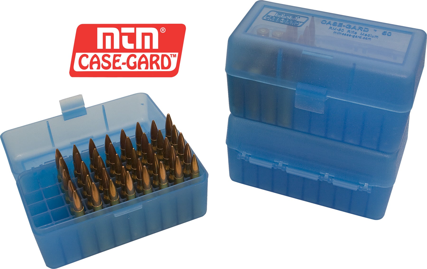 RL-50 Rifle Ammo Box, 50 Round 240 Wby 270 Win 280 Rem 30-06 7x57, 7mm