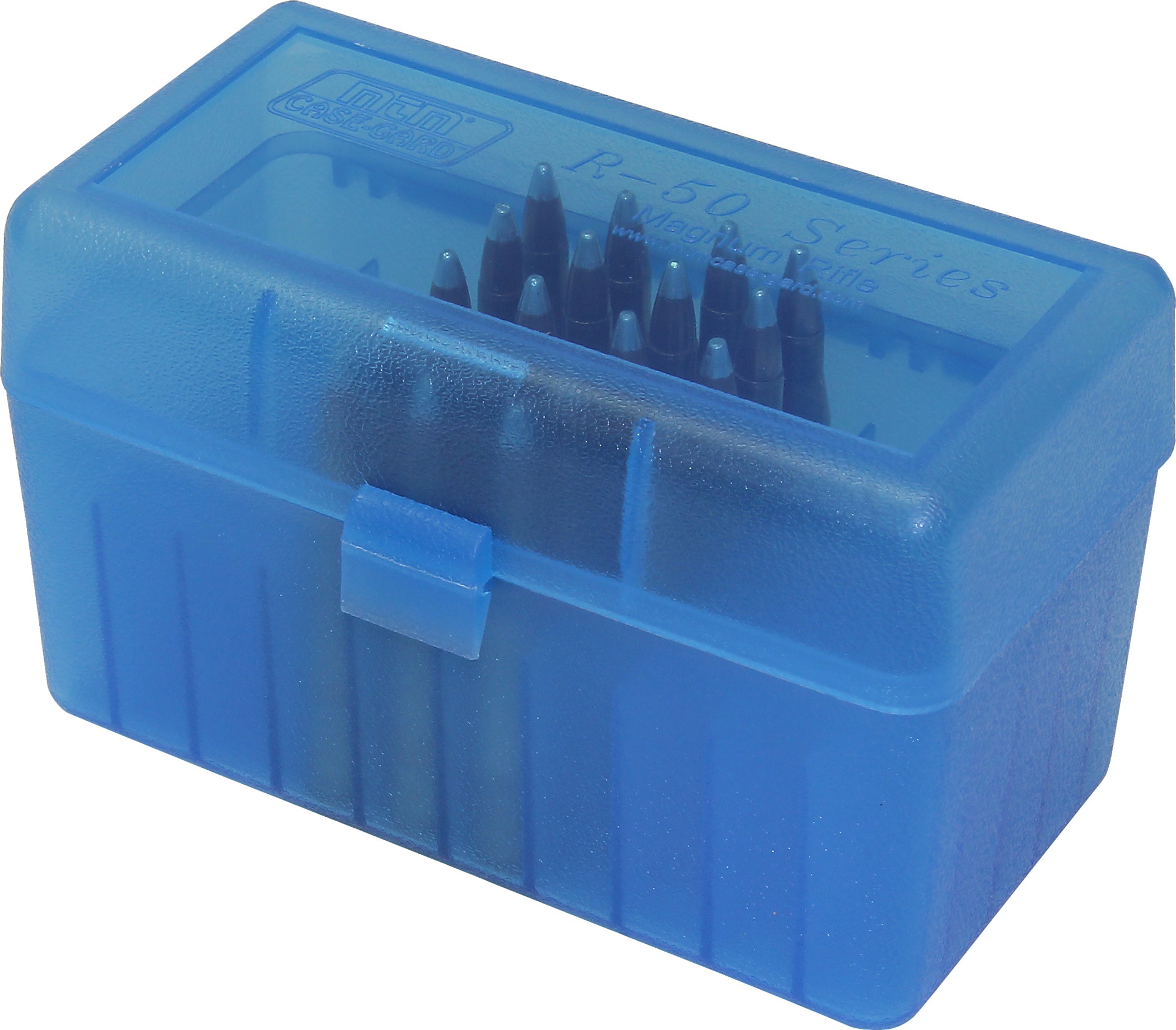 RLLD-50 Rifle Ammo Box, 50 Round 300 Win Mag 303 British 7mm PRC Rem Ultra 375 Ruger, USA Made