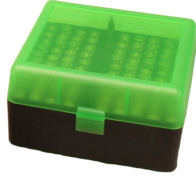 RM-100 Rifle Ammo Box 100 Round 220 Swift 243 308 Win 6.5 Creedmoor 6.8x51, USA Made