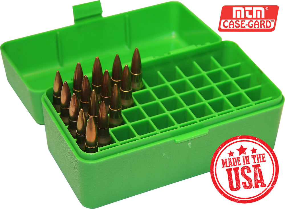 Ammunition reloading boxes and cartridge cases for rifles