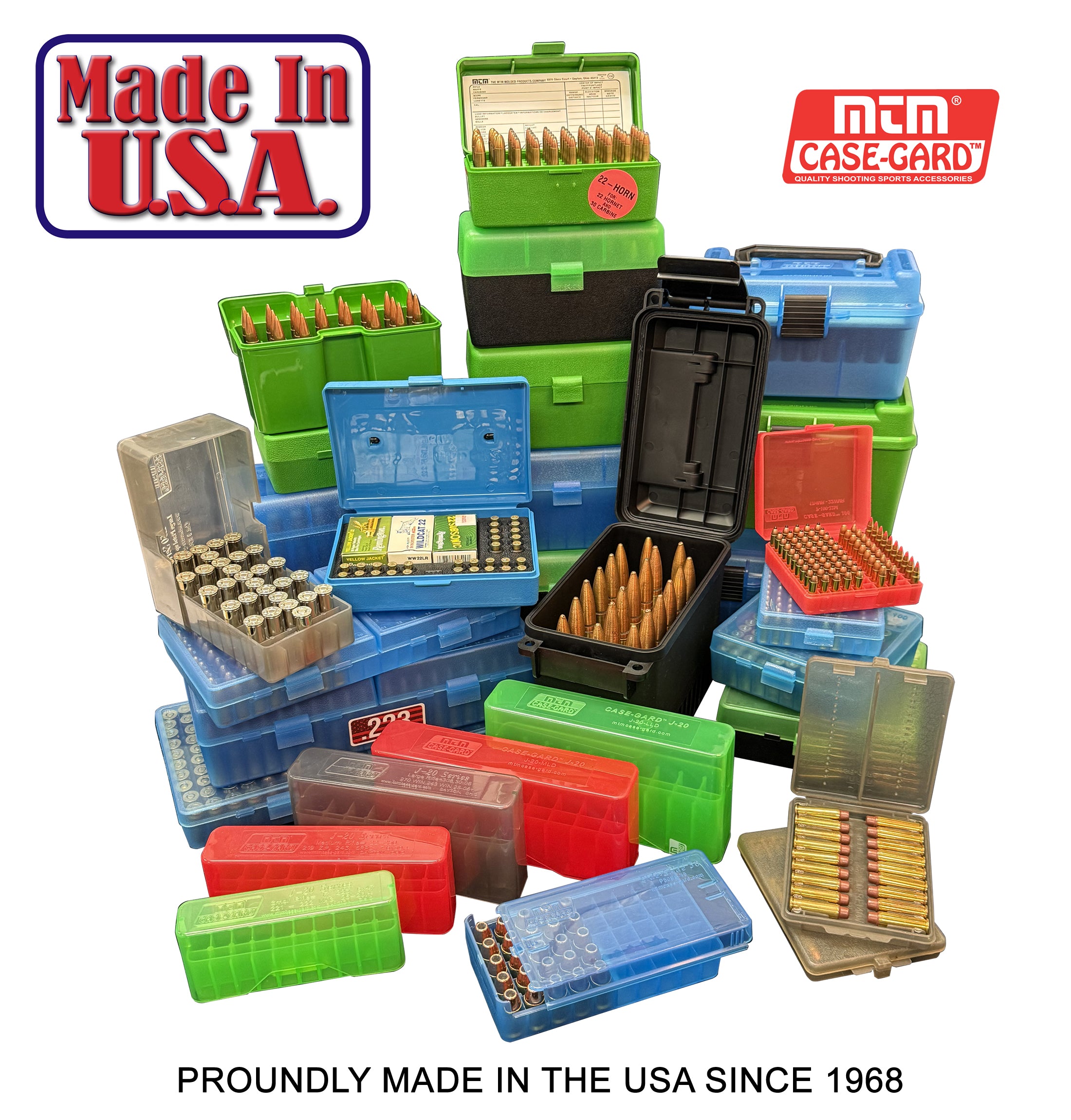 RM-50 Rifle Ammo Box 50 Round 220 Swift 243 308 Win 6.5 Creedmoor 6.8x