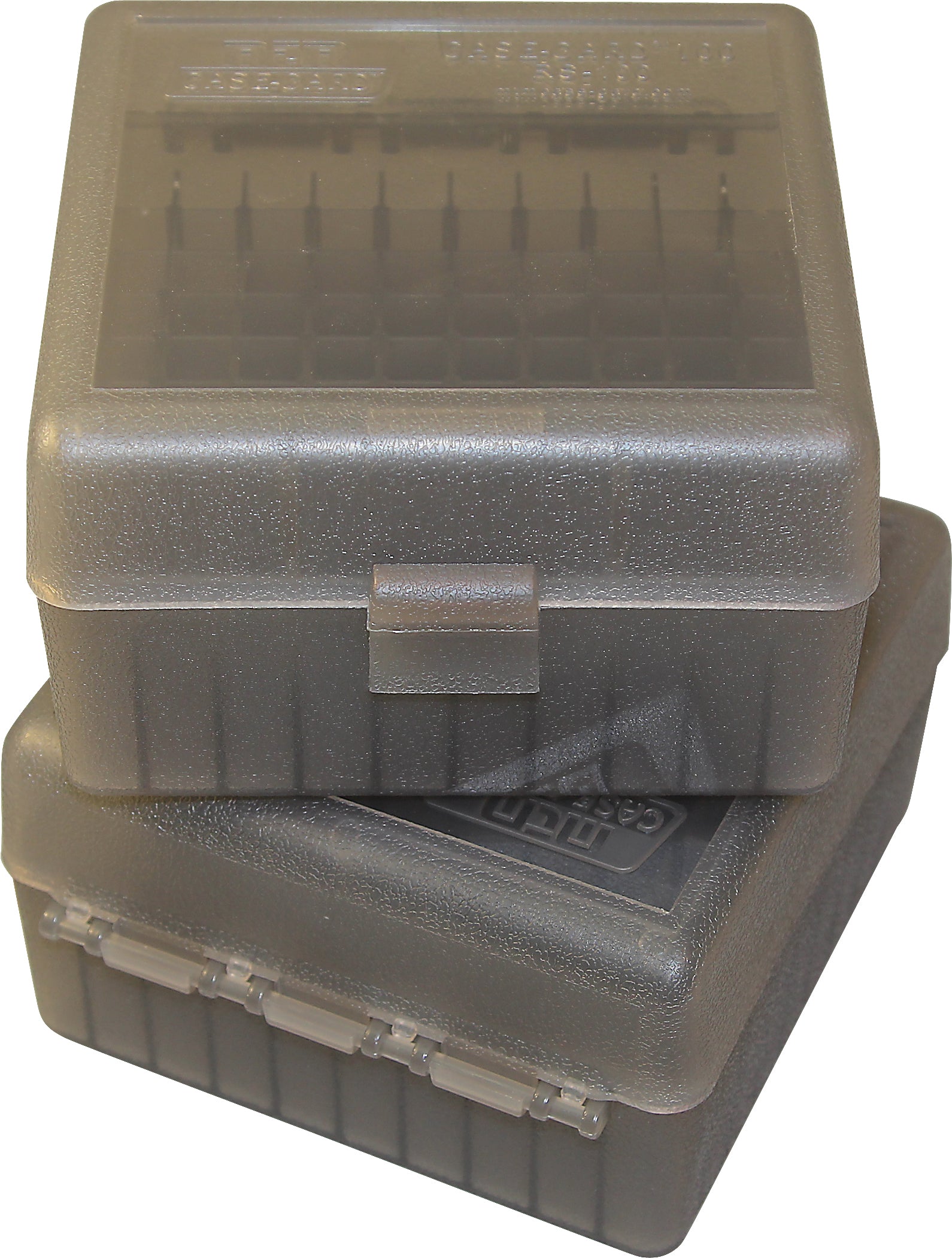 RS-100 Rifle Ammo Box, 100 Round 204 Ruger 223 Rem 300 Blackout 350 Le