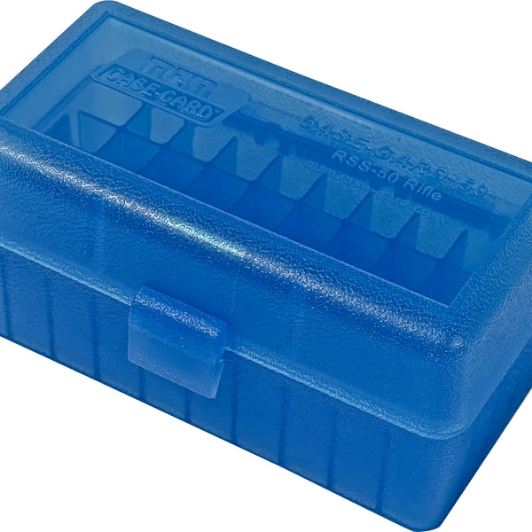 RS-S-50 Rifle Ammo Box, 50 Round 22-250 6.5 Grendel 22 ARC 6mm PPC 7.6