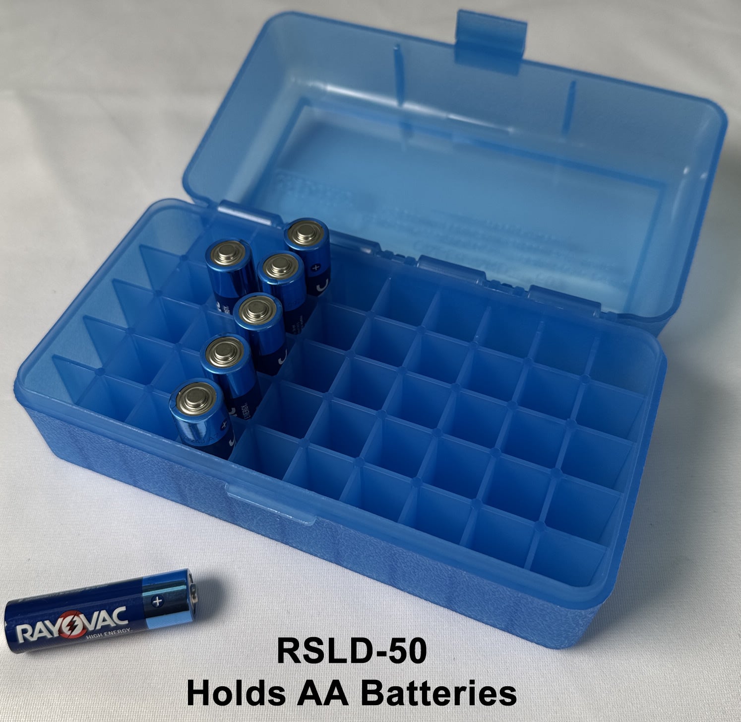 RSLD-50 Rifle Ammo Box, 50 Round 223 243 270 WSSM 360 Buckhammer 460 500 S&amp;W, USA Made