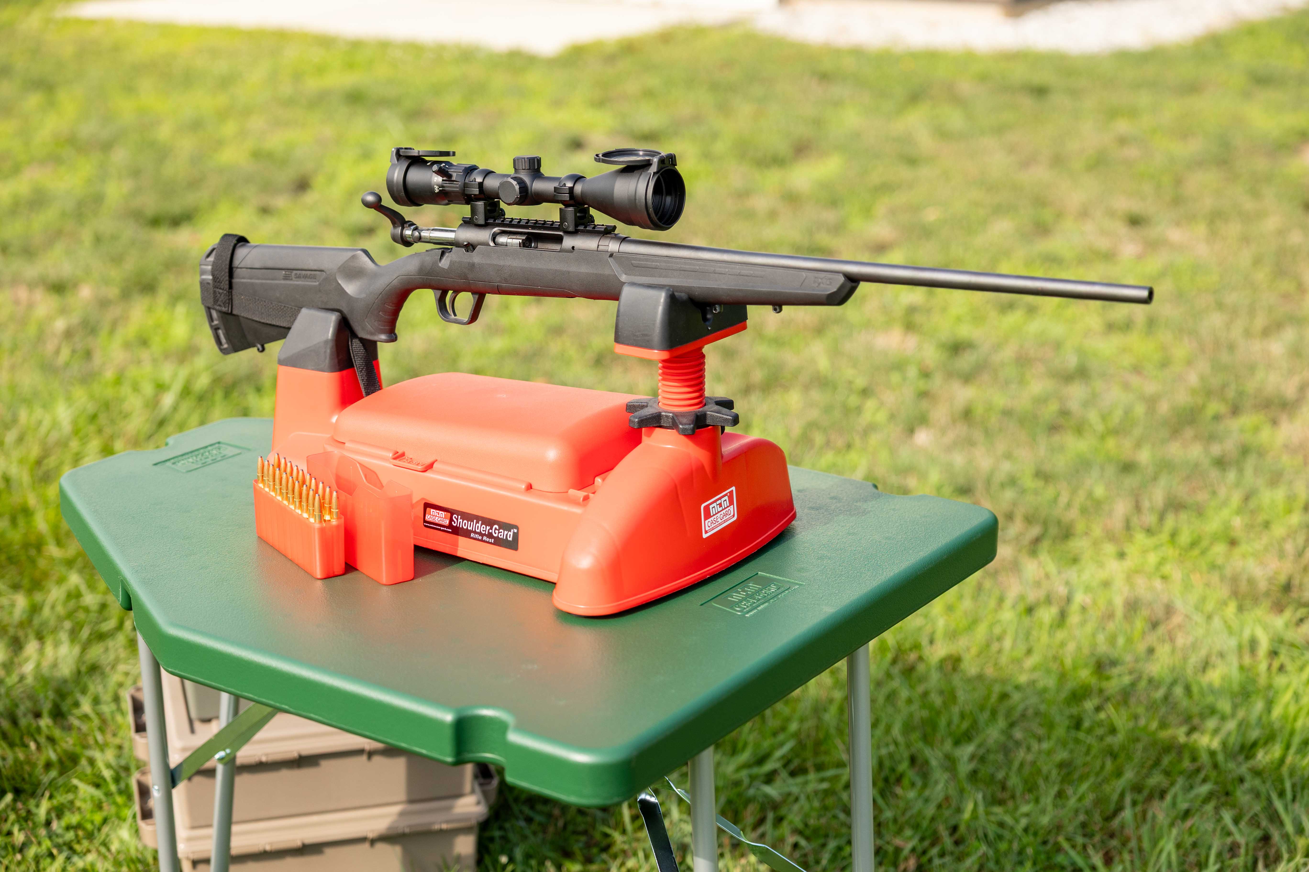 SGR-30 - Shoulder-Gard Rifle Rest Recoil Reducing Shooting Rest for sight in
