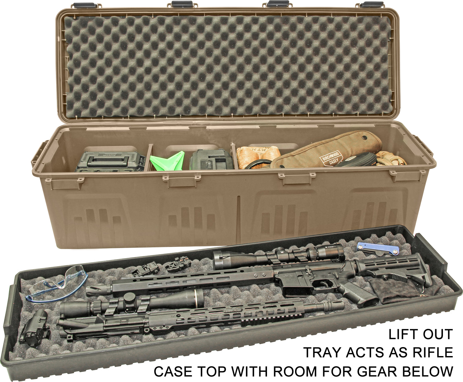 TRC39 - Tactical Rifle Crate with Wheels 39” Single Scope Hard Rifle G