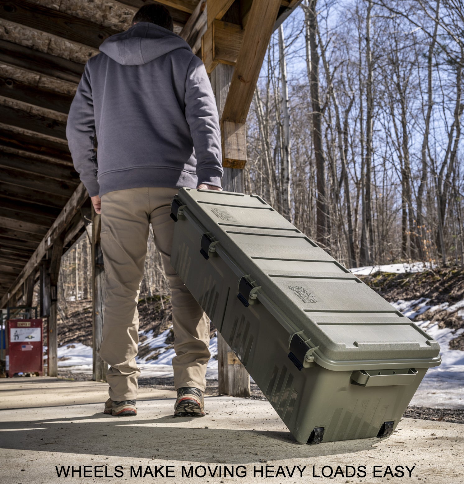 TRC39 - Tactical Rifle Crate with Wheels 39” Single Scope Hard Rifle Gun Carrying Case