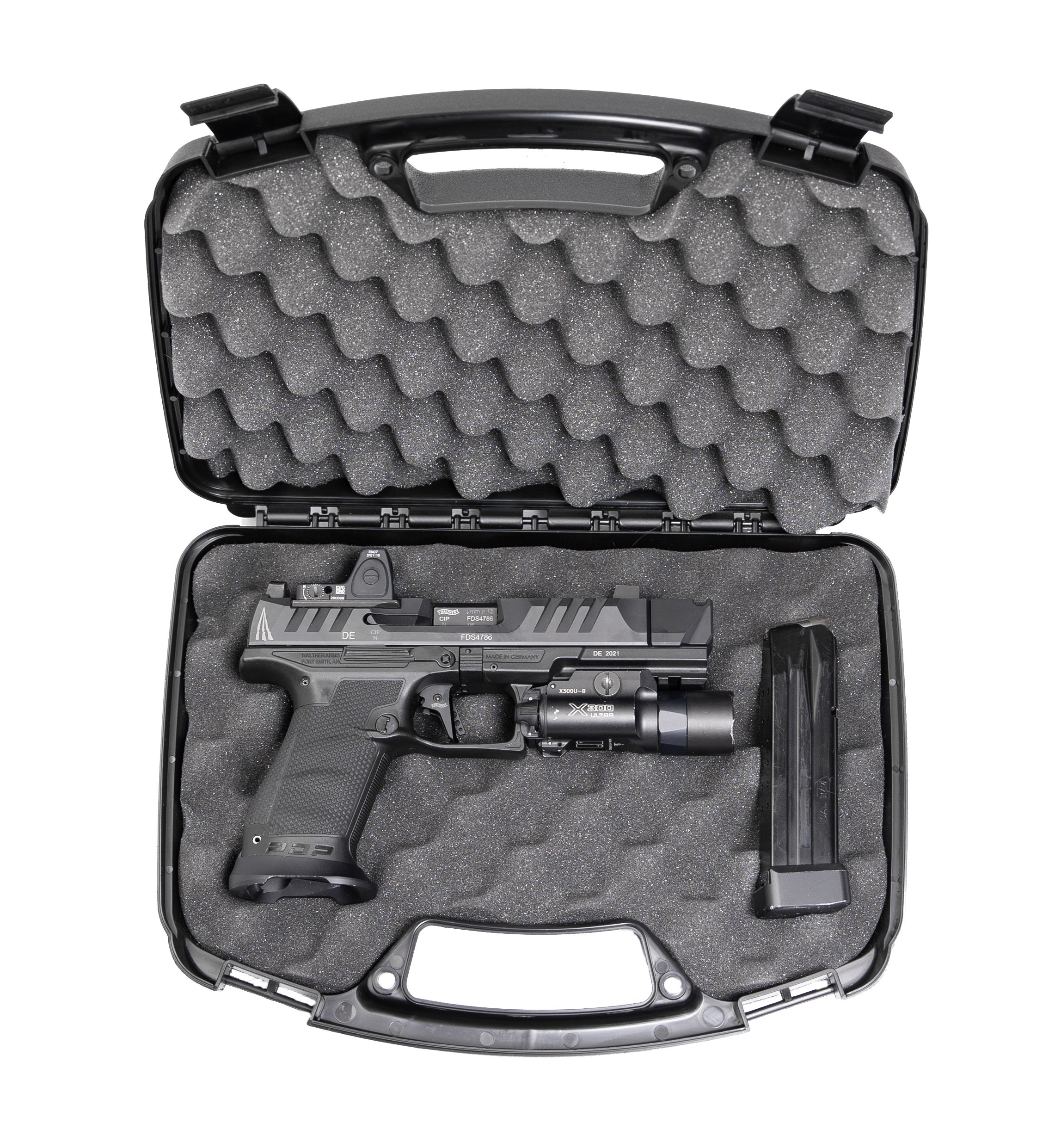 807 - MTM Handgun Case Single up to 6" Revolver or Pistol - Black