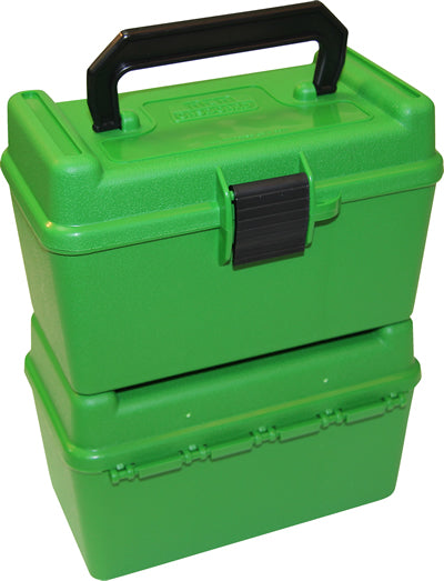 H50-RM-10 - Deluxe Ammo Box 50 Round Handle 22-250 243 308
