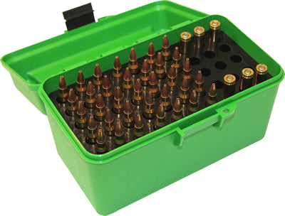 H50-RL - Deluxe Ammo Box 50 Round Handle 25-06 30-06 270 Win