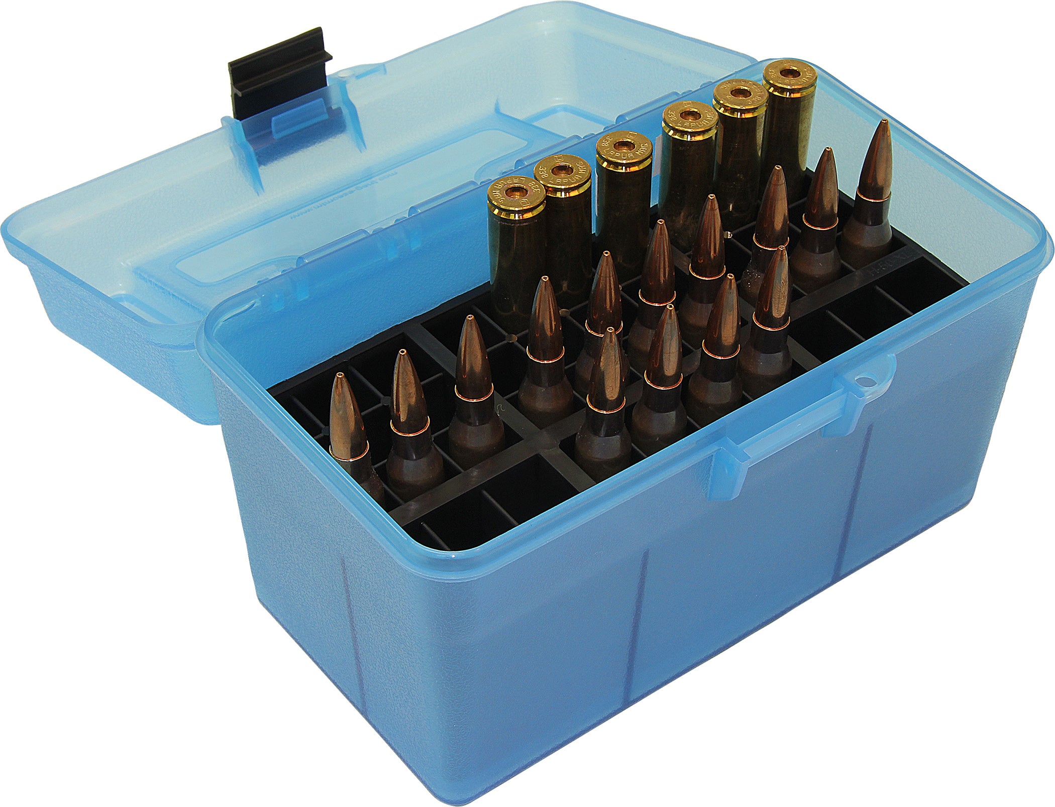 RS-100-00 - Ammo Box 100 Round Flip-Top 223 204 Ruger 6x47
