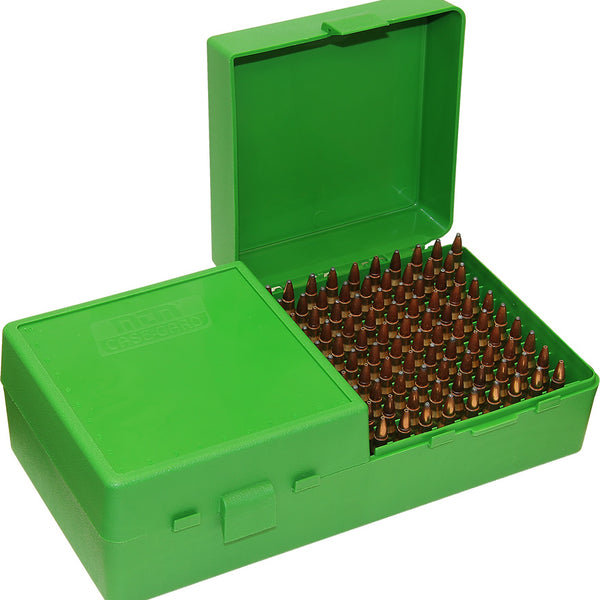 MTM Ammo Box 100 Round Flip-Top 223 204 Ruger 6×47 Green – Reloading  Unlimited